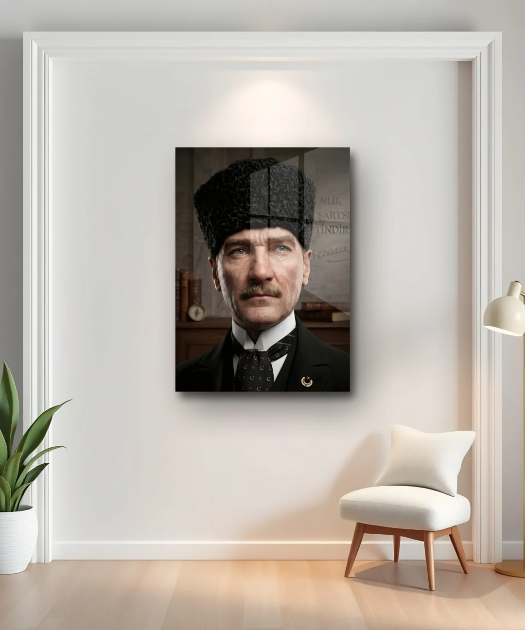 Gerçekçi Atatürk Kalpak Portresi