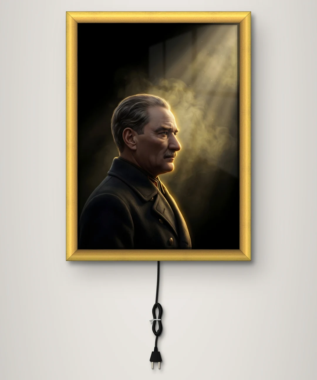 Atatürk Profil Portresi Işıklı Cam Tablo